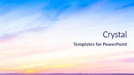  Presentation with sunset water seagull - Slide deck enhanced with water setting into the sea background and a  colored foreground