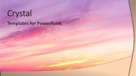  Presentation with sunset water dolphin - Audience pleasing presentation theme consisting of water setting into the sea backdrop and a light blue colored foreground