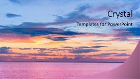  Presentation with sea water - Audience pleasing slides consisting of water setting into the sea backdrop and a  colored foreground