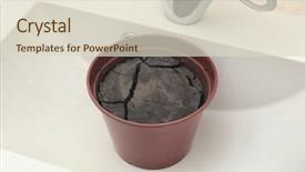  Presentation with water shortage - Amazing theme having water shortage concept pot backdrop and a lemonade colored foreground