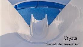  Presentation with water irrigation agriculture system - Colorful PPT layouts enhanced with water slide in the waterpark backdrop and a light gray colored foreground