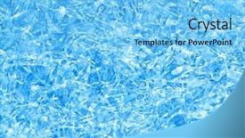  Presentation with ice - Slides consisting of water sparkling - ice abstract textured background background and a light blue colored foreground