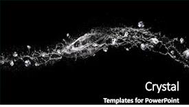  Presentation with image resolution - Slide set enhanced with water splash abstract shape background and a black colored foreground