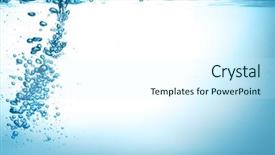  Presentation with water splash - Cool new slide deck with water splash and water bubbles backdrop and a cool aqua colored foreground