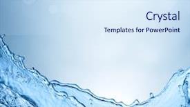  Presentation with pure splash water - PPT layouts featuring water splash background background and a sky blue colored foreground