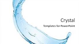  Presentation with fresh water splash green apple isolated white - Amazing slides having water splash close up isolated backdrop and a white colored foreground