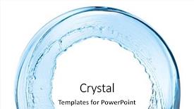  Presentation with water splash - Audience pleasing PPT layouts consisting of water splash close up isolated backdrop and a white colored foreground