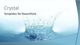  Presentation with blue water splash isolated - PPT layouts featuring water-splash-crown-isolated background and a white colored foreground