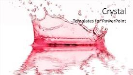  Presentation with color splash - Slides enhanced with water splash in red color background and a  colored foreground