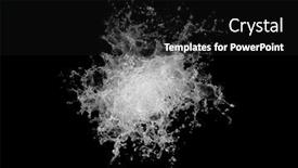  Presentation with water splash - Presentation with water-splash-isolated-on-black background and a black colored foreground