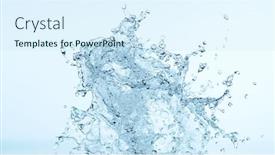  Presentation with blue water splash isolated - Presentation having water-splash-isolated-on-soft background and a cool aqua colored foreground