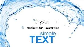  Presentation with ink in water abstract - Amazing slide deck having water splash isolated on white backdrop and a white colored foreground