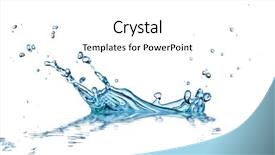  Presentation with water splash - Presentation theme enhanced with health care concept - red heart note paper with supplement on computer desk background and a lemonade colored foreground