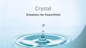 Presentation with water drop - Slide deck featuring water-splash-of-falling-drop background and a sky blue colored foreground