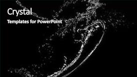  Presentation with water splash - Cool new presentation with water splash on black background backdrop and a black colored foreground