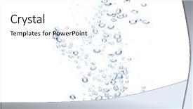  Presentation with water splash - PPT layouts with water splash on white background background and a white colored foreground