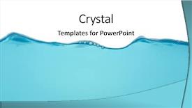  Presentation with water wave - Cool new presentation design with water splash wave isolated backdrop and a white colored foreground