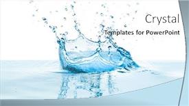  Presentation with water splash - Slide deck enhanced with water splash with a reflection background and a white colored foreground