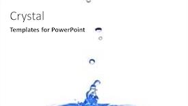  Presentation with water splash - Presentation theme enhanced with water-splash-with-drops-isolated background and a white colored foreground