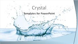  Presentation with water splash - PPT layouts enhanced with water-splash-with-reflection-isolated background and a white colored foreground