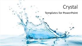  Presentation with water splash - Amazing PPT layouts having water splash with reflection backdrop and a white colored foreground