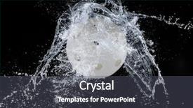  Presentation with water splash on black - Cool new presentation theme with water splash with sport ball backdrop and a dark gray colored foreground