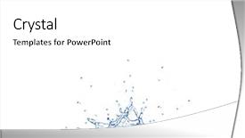  Presentation with water splash - Theme with water splash background and a white colored foreground
