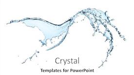  Presentation with water - Slide deck with water-splashes-over-white-background background and a white colored foreground