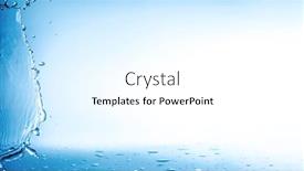 Presentation with blue water - Amazing PPT theme having water-splashes-with-copy-space backdrop and a cool aqua colored foreground