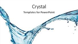  Presentation with splashing - Audience pleasing theme consisting of water splashing on white background backdrop and a white colored foreground