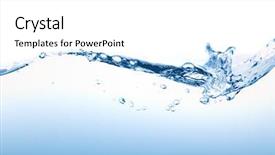  Presentation with splashing - Audience pleasing presentation consisting of water splashing backdrop and a white colored foreground