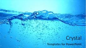  Presentation with splashing - PPT layouts enhanced with water splashing background and a cyan colored foreground