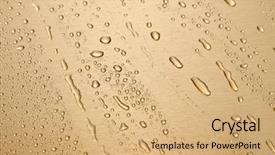  Presentation with spray - Beautiful slide deck featuring water spray or condensation backdrop and a coral colored foreground