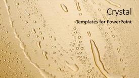  Presentation with stainless steel - Slide deck having water spray or condensation background and a lemonade colored foreground