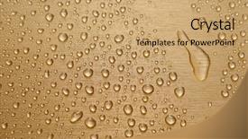  Presentation with stainless steel - Audience pleasing slide set consisting of water spray or condensation backdrop and a coral colored foreground