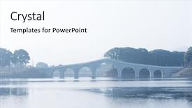  Presentation with rock stone - Beautiful slide set featuring water stone - beautiful scene of vintage rock backdrop and a cool aqua colored foreground