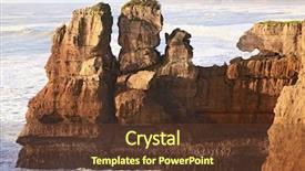  Presentation with new joinee announcem ent - Theme consisting of water stone - grand pancake rock canyon background and a tawny brown colored foreground