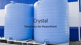  Presentation with water tank - PPT layouts having water storage tank background and a light blue colored foreground