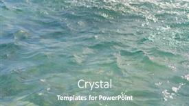  Presentation with water fountain - Colorful presentation theme enhanced with water-surface-in-a-city backdrop and a gray colored foreground