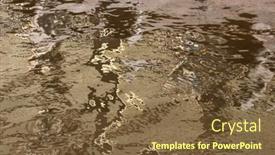  Presentation with sunlight - Audience pleasing theme consisting of water-surface-in-bright-sunlight backdrop and a tawny brown colored foreground