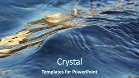  Presentation with water sun - Audience pleasing slide deck consisting of water surface in the river backdrop and a ocean colored foreground