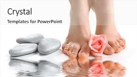  Presentation with water conservations - Beautiful slide set featuring water surface white background spa backdrop and a white colored foreground