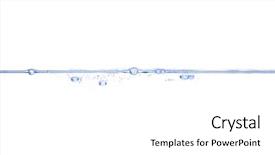  Presentation with air bubbles - Cool new presentation design with water surface with small air bubbles isolated on a white background backdrop and a white colored foreground