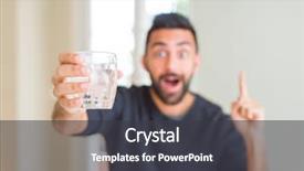  Presentation with fresh water - Presentation design having water surprised with an idea background and a dark gray colored foreground