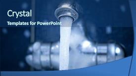  Presentation with water tap - Cool new presentation with water tap blue tint backdrop and a ocean colored foreground