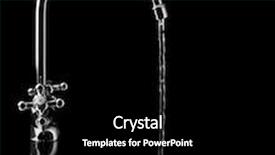  Presentation with water tap - Slides with water tap on black background background and a black colored foreground