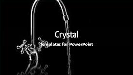  Presentation with water tap - Colorful theme enhanced with water tap on black background backdrop and a black colored foreground