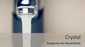  Presentation with water faucet - Slides with water tap background and a light gray colored foreground
