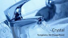  Presentation with water tap - Colorful theme enhanced with water tap backdrop and a light blue colored foreground