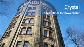  Presentation with tower - Presentation consisting of water tower in berlin germany background and a  colored foreground